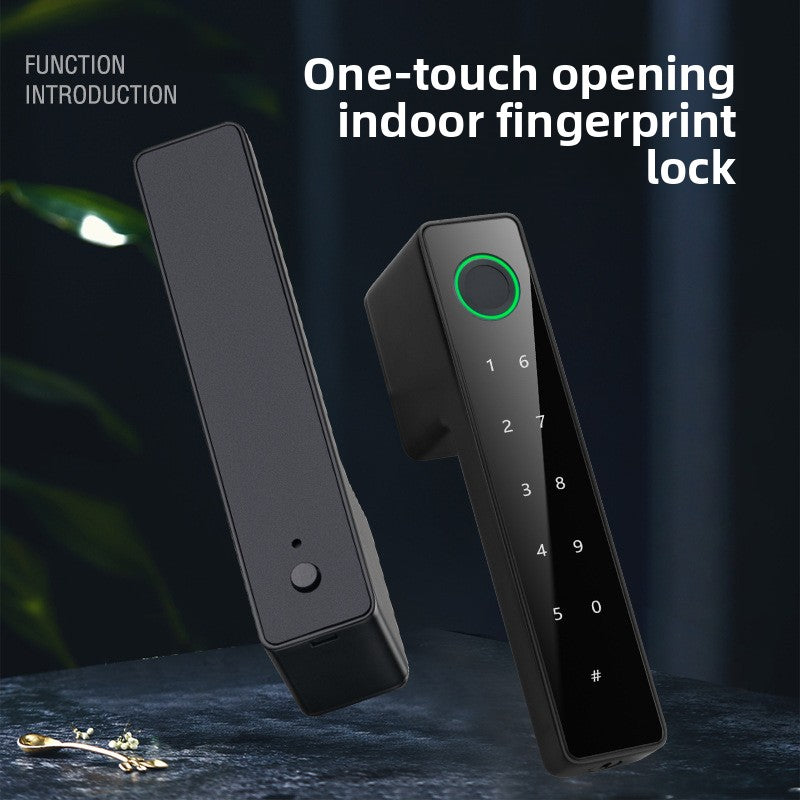 Minimalist fingerprint lock magnetic handle