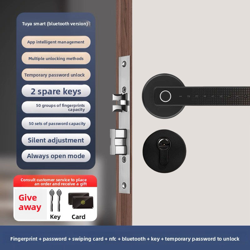 Minimalist fingerprint lock magnetic handle