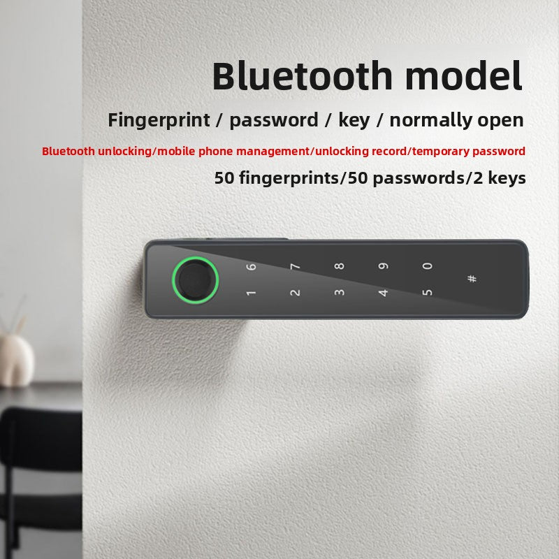 Minimalist fingerprint lock magnetic handle
