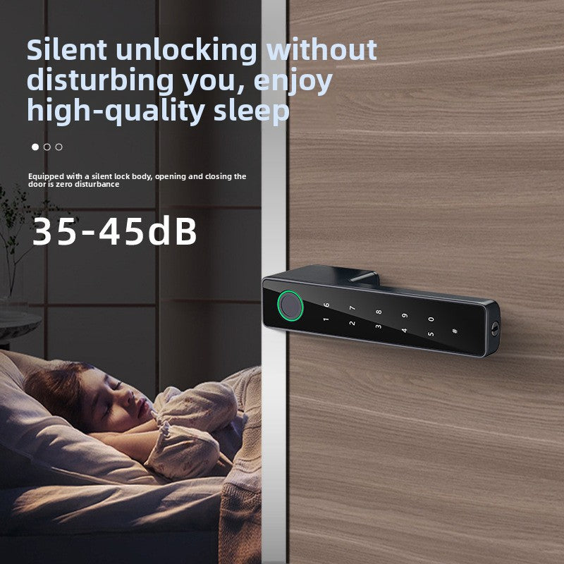 Minimalist fingerprint lock magnetic handle